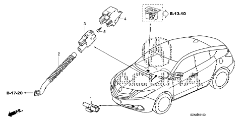 2010 ZDX TECH 5 DOOR 6AT A/C SENSOR diagram 2010 ZDX TECH 5 DOOR 6AT A/C SENSOR diagram