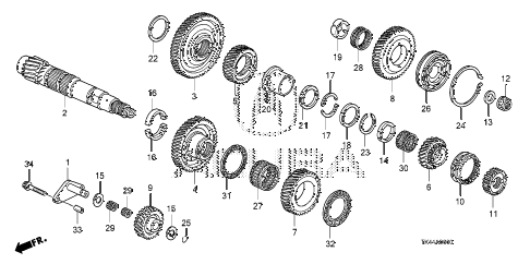 2009 TL TECH+AWD 4 DOOR 5AT AT COUNTERSHAFT (5AT) diagram 2009 TL TECH+AWD 4 DOOR 5AT AT COUNTERSHAFT (5AT) diagram