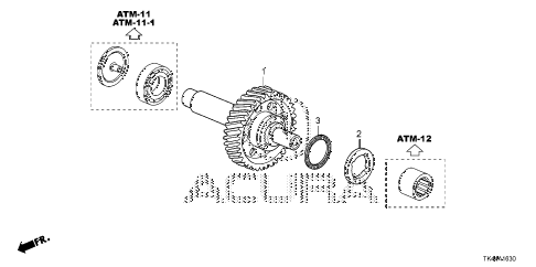 2012 TL TECH 4 DOOR 6AT AT IDLE SHAFT (6AT) diagram 2012 TL TECH 4 DOOR 6AT AT IDLE SHAFT (6AT) diagram