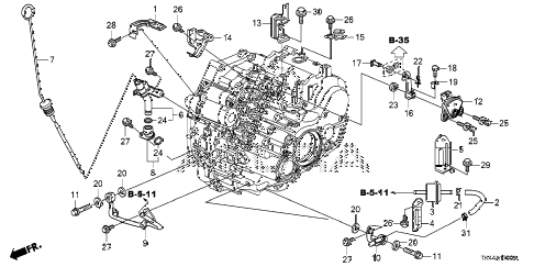 2012 TL TECHSHAWD 4 DOOR 6AT AT OIL LEVEL GAUGE - ATF PIPE (6AT) diagram 2012 TL TECHSHAWD 4 DOOR 6AT AT OIL LEVEL GAUGE - ATF PIPE (6AT) diagram