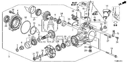 2012 TL TECHSHAWD 4 DOOR 6AT AT TRANSFER (6AT) diagram 2012 TL TECHSHAWD 4 DOOR 6AT AT TRANSFER (6AT) diagram