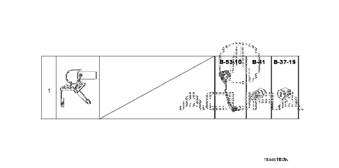2012 TL TECH 4 DOOR 6AT KEY CYLINDER SET (SMART) diagram