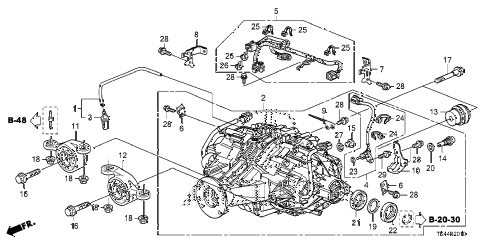 2009 TL TECH+AWD 4 DOOR 5AT REAR DIFFERENTIAL - MOUNT diagram