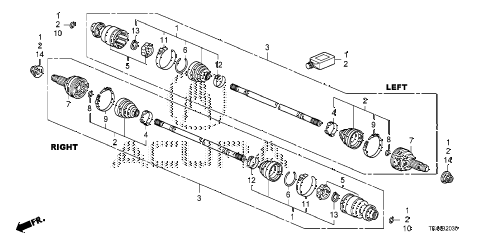 2009 TL TECH+AWD 4 DOOR 5AT REAR DRIVESHAFT diagram 2009 TL TECH+AWD 4 DOOR 5AT REAR DRIVESHAFT diagram