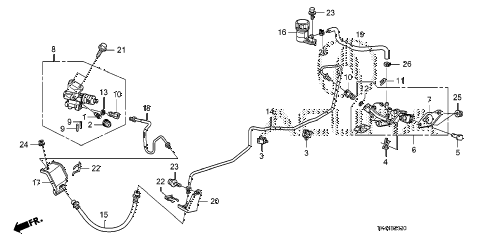 2010 TL TECHAWD,HPT 4 DOOR 6MT CLUTCH MASTER CYLINDER diagram 2010 TL TECHAWD,HPT 4 DOOR 6MT CLUTCH MASTER CYLINDER diagram