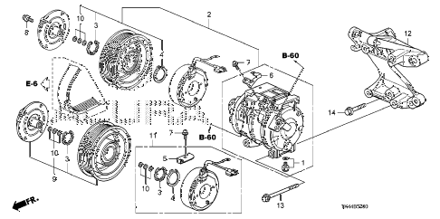 2012 TL TECH 4 DOOR 6AT A/C COMPRESSOR diagram 2012 TL TECH 4 DOOR 6AT A/C COMPRESSOR diagram