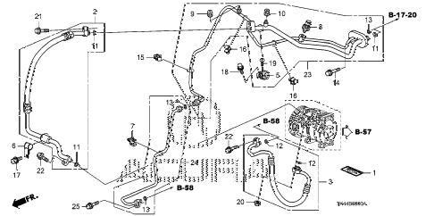 2010 TL TECHAWD,HPT 4 DOOR 5AT A/C HOSES - PIPES diagram 2010 TL TECHAWD,HPT 4 DOOR 5AT A/C HOSES - PIPES diagram