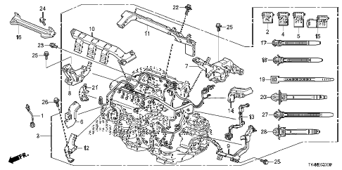 2010 TL BASE 4 DOOR 5AT ENGINE WIRE HARNESS (1) diagram
