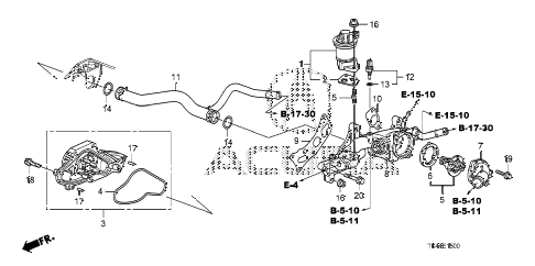 2009 TL TECH+AWD 4 DOOR 5AT WATER PUMP diagram