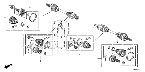 2013 TL TECH 4 DOOR 6AT FRONT DRIVESHAFT SET SHORT PARTS diagram 2013 TL TECH 4 DOOR 6AT FRONT DRIVESHAFT SET SHORT PARTS diagram