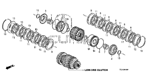 2009 TSX(TECH) 4 DOOR 5AT AT CLUTCH (LOW-3RD) diagram