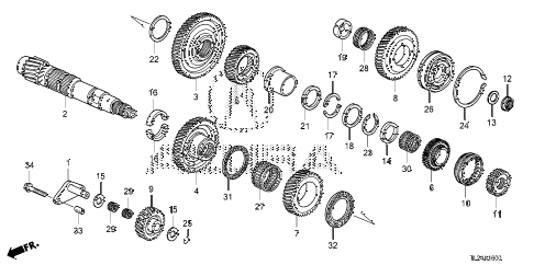 2011 TSX TECHV6 4 DOOR 5AT AT COUNTERSHAFT (V6) diagram 2011 TSX TECHV6 4 DOOR 5AT AT COUNTERSHAFT (V6) diagram