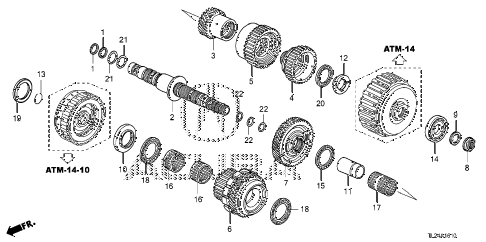 2010 TSX TEV6 TECH 4 DOOR 5AT AT SECONDARY SHAFT (V6) diagram 2010 TSX TEV6 TECH 4 DOOR 5AT AT SECONDARY SHAFT (V6) diagram