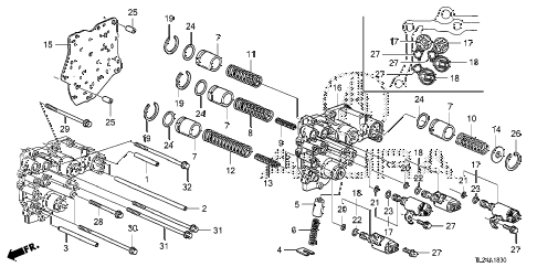 2011 TSX TECHV6 4 DOOR 5AT AT ACCUMULATOR BODY (V6) diagram 2011 TSX TECHV6 4 DOOR 5AT AT ACCUMULATOR BODY (V6) diagram