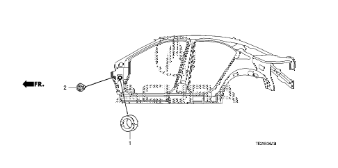 2010 TSXV6 4 DOOR 5AT GROMMET (SIDE) diagram 2010 TSXV6 4 DOOR 5AT GROMMET (SIDE) diagram