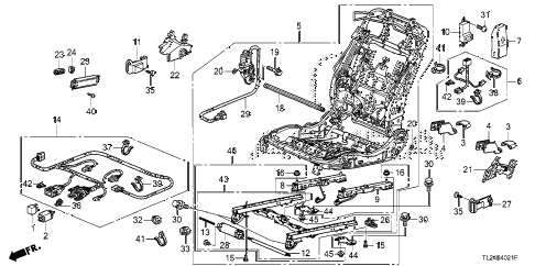 2012 TSX SE 4 DOOR 6MT FRONT SEAT COMPONENTS (R.) (SWS) diagram