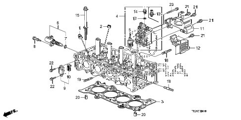 2009 TSX(TECH) 4 DOOR 5AT VTC OIL CONTROL VALVE diagram 2009 TSX(TECH) 4 DOOR 5AT VTC OIL CONTROL VALVE diagram