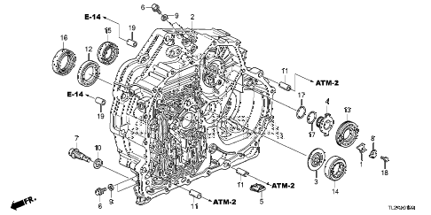 2013 TSX SE 4 DOOR 5AT AT TORQUE CONVERTER CASE (L4) diagram 2013 TSX SE 4 DOOR 5AT AT TORQUE CONVERTER CASE (L4) diagram