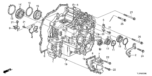 2013 TSX SE 4 DOOR 5AT AT TRANSMISSION CASE (L4) diagram 2013 TSX SE 4 DOOR 5AT AT TRANSMISSION CASE (L4) diagram