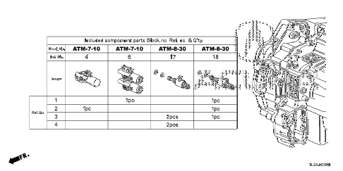 2013 TSX 4 DOOR 5AT AT SOLENOID VALVE SET (L4) diagram 2013 TSX 4 DOOR 5AT AT SOLENOID VALVE SET (L4) diagram