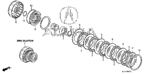 2013 TSX TECHV6 4 DOOR 5AT AT CLUTCH (3RD) (V6) diagram 2013 TSX TECHV6 4 DOOR 5AT AT CLUTCH (3RD) (V6) diagram