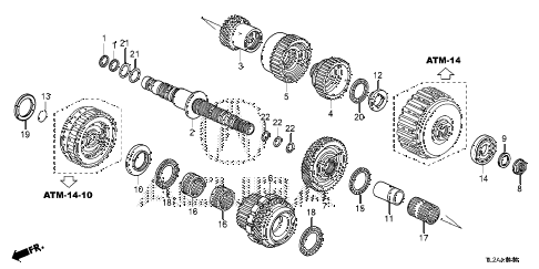 2013 TSX V6 4 DOOR 5AT AT SECONDARY SHAFT (V6) diagram 2013 TSX V6 4 DOOR 5AT AT SECONDARY SHAFT (V6) diagram