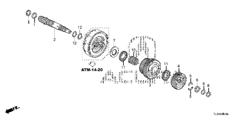 2014 TSX TECHV6 4 DOOR 5AT AT THIRD SHAFT (V6) diagram 2014 TSX TECHV6 4 DOOR 5AT AT THIRD SHAFT (V6) diagram