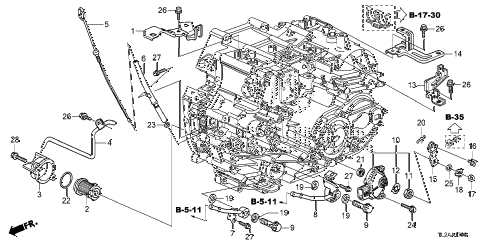 2014 TSX TECHV6 4 DOOR 5AT AT OIL LEVEL GAUGE - ATF PIPE (V6) diagram 2014 TSX TECHV6 4 DOOR 5AT AT OIL LEVEL GAUGE - ATF PIPE (V6) diagram