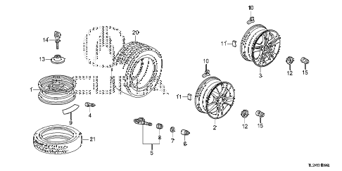 2013 TSX SE 4 DOOR 5AT WHEEL DISK (KA) diagram 2013 TSX SE 4 DOOR 5AT WHEEL DISK (KA) diagram