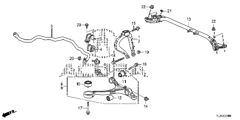 2013 TSX V6 4 DOOR 5AT FRONT LOWER ARM diagram 2013 TSX V6 4 DOOR 5AT FRONT LOWER ARM diagram