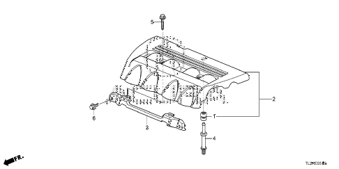 2014 TSX TECH 4 DOOR 5AT ENGINE COVER (L4) diagram