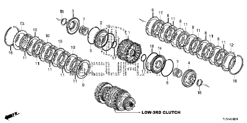 2014 TSX TECH 5 DOOR 5AT AT CLUTCH (LOW-3RD) diagram