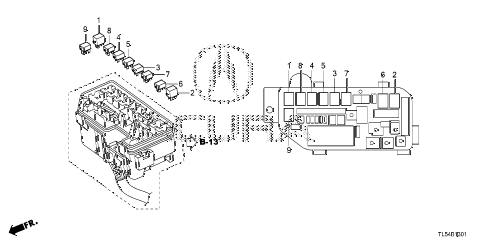 2014 TSX 5 DOOR 5AT CONTROL UNIT (ENGINE ROOM) (2) diagram 2014 TSX 5 DOOR 5AT CONTROL UNIT (ENGINE ROOM) (2) diagram