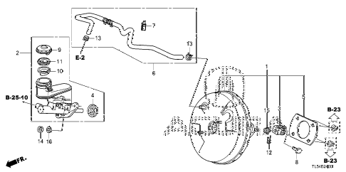 2011 TSXTEC 5 DOOR 5AT BRAKE MASTER CYLINDER - MASTER POWER diagram 2011 TSXTEC 5 DOOR 5AT BRAKE MASTER CYLINDER - MASTER POWER diagram