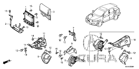 2016 RDX TECHAWD 5 DOOR 6AT CONTROL UNIT (ENGINE ROOM) (1) (2) diagram 2016 RDX TECHAWD 5 DOOR 6AT CONTROL UNIT (ENGINE ROOM) (1) (2) diagram