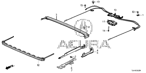 2016 RDX ADVAWD 5 DOOR 6AT ROOF SLIDE COMPONENTS diagram 2016 RDX ADVAWD 5 DOOR 6AT ROOF SLIDE COMPONENTS diagram