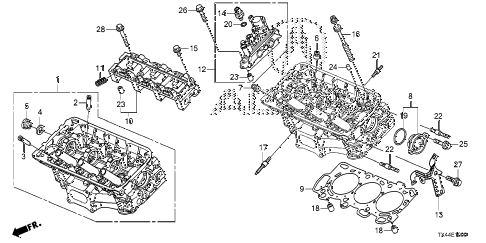 2015 RDX BASE2WD 5 DOOR 6AT FRONT CYLINDER HEAD (1) diagram