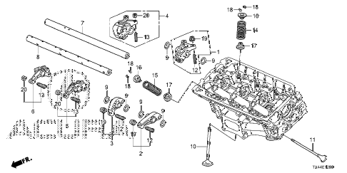 2015 RDX BASE2WD 5 DOOR 6AT VALVE - ROCKER ARM (FR.) (1) diagram 2015 RDX BASE2WD 5 DOOR 6AT VALVE - ROCKER ARM (FR.) (1) diagram
