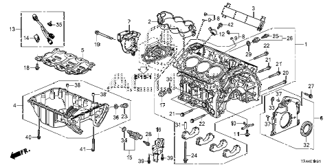2016 RDX ADVAWD 5 DOOR 6AT CYLINDER BLOCK - OIL PAN (2) diagram 2016 RDX ADVAWD 5 DOOR 6AT CYLINDER BLOCK - OIL PAN (2) diagram