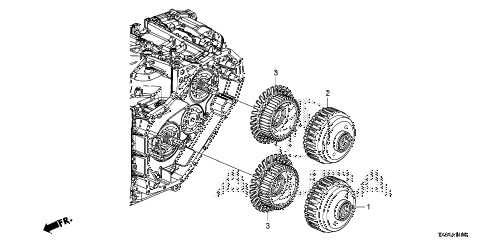 2016 ILX BASE 4 DOOR DCT AT CLUTCH (MAIN/SECONDARY) (DCT) diagram