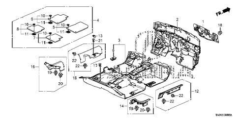 2015 ILX TECH 4 DOOR 5AT FLOOR MAT diagram 2015 ILX TECH 4 DOOR 5AT FLOOR MAT diagram