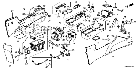 2015 ILX TECH 4 DOOR 5AT CONSOLE diagram 2015 ILX TECH 4 DOOR 5AT CONSOLE diagram