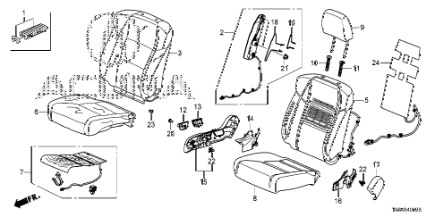 2015 ILX TECH 4 DOOR 5AT FRONT SEAT (R.) diagram 2015 ILX TECH 4 DOOR 5AT FRONT SEAT (R.) diagram