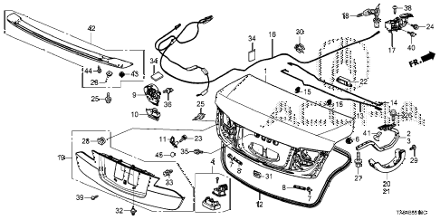 2016 ILX PREM 4 DOOR DCT TRUNK LID diagram 2016 ILX PREM 4 DOOR DCT TRUNK LID diagram