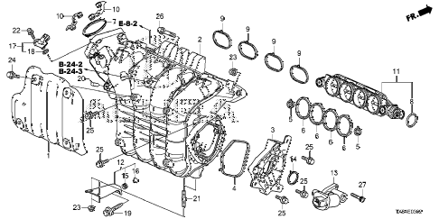 2016 ILX TECHPLUS A-SPEC 4 DOOR DCT INTAKE MANIFOLD (2.4L) (2) diagram 2016 ILX TECHPLUS A-SPEC 4 DOOR DCT INTAKE MANIFOLD (2.4L) (2) diagram