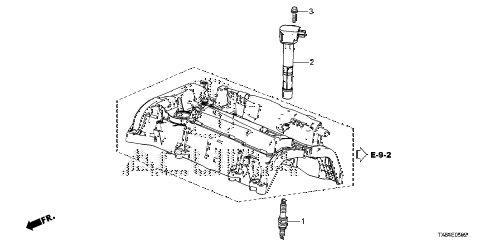2016 ILX TECHPLUS A-SPEC 4 DOOR DCT PLUG HOLE COIL - PLUG (2.4L) (2) diagram 2016 ILX TECHPLUS A-SPEC 4 DOOR DCT PLUG HOLE COIL - PLUG (2.4L) (2) diagram