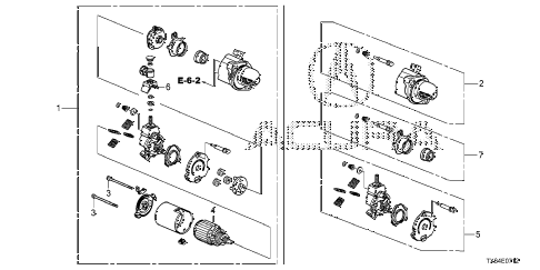 2016 ILX BASE 4 DOOR DCT STARTER MOTOR (MITSUBA) (2.4L) (2) diagram 2016 ILX BASE 4 DOOR DCT STARTER MOTOR (MITSUBA) (2.4L) (2) diagram