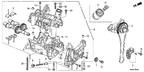 2016 ILX BASE 4 DOOR DCT OIL PUMP (2.4L) (2) diagram 2016 ILX BASE 4 DOOR DCT OIL PUMP (2.4L) (2) diagram