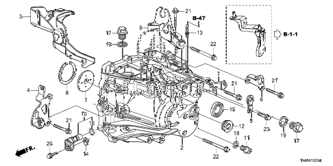2013 ILX 24PREM2.4 4 DOOR 6MT MT TRANSMISSION CASE diagram 2013 ILX 24PREM2.4 4 DOOR 6MT MT TRANSMISSION CASE diagram