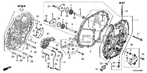 2014 ILX BASE 4 DOOR CVT AT LEFT SIDE COVER diagram 2014 ILX BASE 4 DOOR CVT AT LEFT SIDE COVER diagram